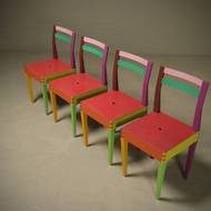 Rare “Dry” Dining Set by Massimo Morozzi for Giorgetti Matrix 1980s