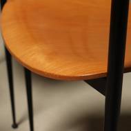 Set of 4 Post Modern Dining Chairs by Tetide Italy 1980s