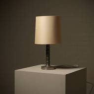 Pair of Bobbin Column Table Lamps in Tin by Harald Buchrucker 1960s
