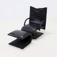 Ligne Roset Zen Lounge Chair and Ottoman by Claude Brisson 1980s
