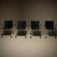 Set of 4 Rare Gigi Chairs by Boonzaaijer & Mazairac for Hennie de Jong Int. Collections 1980s