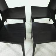 Set of 4 Dining Chairs Model Milano by Danilo Silvestrin for Gunther Lambert 1980s