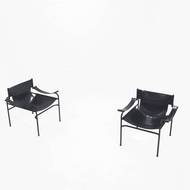 Set of 2 Walter Antonis Lounge Chairs for 't Spectrum, 1970's