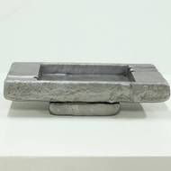 Brutalist Cast Aluminium Ashtray Willy Ceysens 1960s