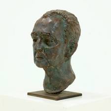 Studio Made Clay Sculpted Buste Portrait Head 1970s