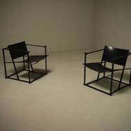 Set of 2 Lounge Chairs Model FM60 by Radboud van Beekum for Pastoe 1980s