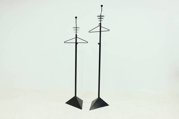 Pair of Height Adjustable Postmodern Dressboys, 1980s