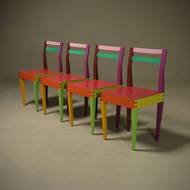 Rare “Dry” Dining Set by Massimo Morozzi for Giorgetti Matrix 1980s