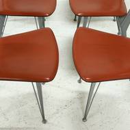 Set of 6 Dining Chairs Model T38 by Studio Archirivolto for Fasem Italy 1980s