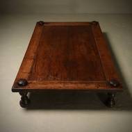 Monumental 19th Century Rajasthani Daybed in Tropical Hardwood