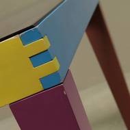 Rare “Dry” Dining Set by Massimo Morozzi for Giorgetti Matrix 1980s