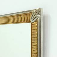 Large Decorative Gold Plated Mirror by Deknudt Belgium 1980s