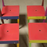Rare “Dry” Dining Set by Massimo Morozzi for Giorgetti Matrix 1980s