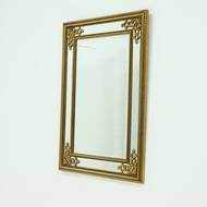 Large Decorative Gold Plated Mirror by Deknudt Belgium 1980s
