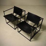 Set of 2 Lounge Chairs Model FM60 by Radboud van Beekum for Pastoe 1980s
