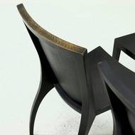 Set of 4 Dining Chairs Model Milano by Danilo Silvestrin for Gunther Lambert 1980s
