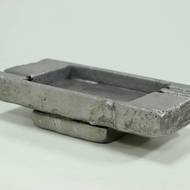 Brutalist Cast Aluminium Ashtray Willy Ceysens 1960s