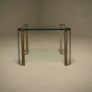 Mid Century Brass and Glass Coffee Table by Peter Ghyczy 1970s