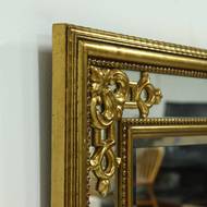 Large Decorative Gold Plated Mirror by Deknudt Belgium 1980s