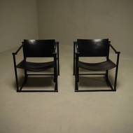 Set of 2 Lounge Chairs Model FM60 by Radboud van Beekum for Pastoe 1980s