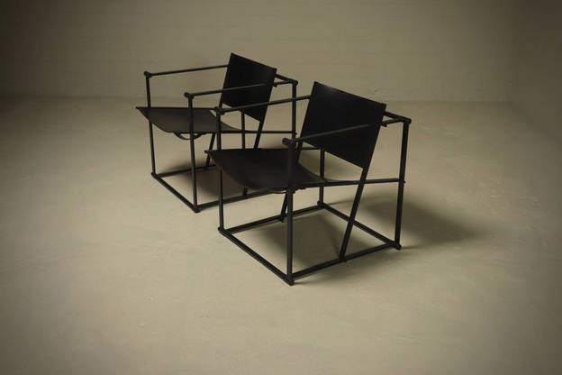 Set of 2 Lounge Chairs Model FM60 by Radboud van Beekum for Pastoe 1980s