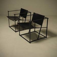 Set of 2 Lounge Chairs Model FM60 by Radboud van Beekum for Pastoe 1980s