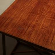 Mid Century Italian Trestle Desk or Dining Table in Bamboo and Rattan 1970s