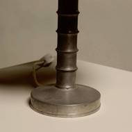 Pair of Bobbin Column Table Lamps in Tin by Harald Buchrucker 1960s