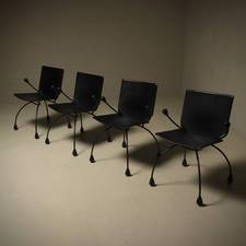 Set of 4 Rare Gigi Chairs by Boonzaaijer & Mazairac for Hennie de Jong Int. Collections 1980s