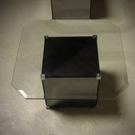 Pair of Mirrored Glass Coffee Tables 1980s