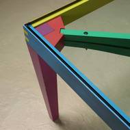 Rare “Dry” Dining Set by Massimo Morozzi for Giorgetti Matrix 1980s