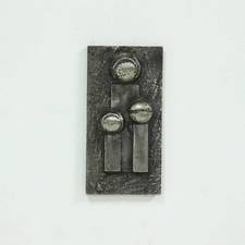 Brutalist Cast Aluminium Wall Sculpture by Willy Ceysens 1960s