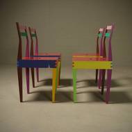 Rare “Dry” Dining Set by Massimo Morozzi for Giorgetti Matrix 1980s