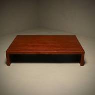 Large Bamboo Coffee Table in the Style of Axel Vervoordt 1980s