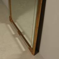 Revival Mirror in Gilded Resin by Deknudt Belgium 1980s
