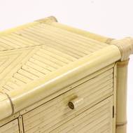 Mid Century Rattan and Bamboo Sideboard 1970s