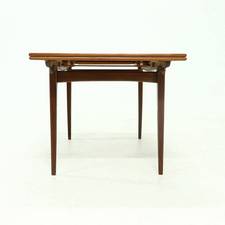 Sculptural Danish Design Extendable Teak Dining Table 1960s