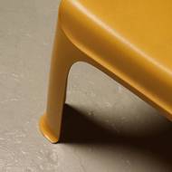 Sculptural Monobloc Chair in Yellow ABS Plastic 1970s
