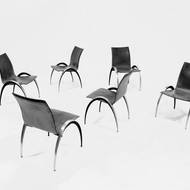 Set of 6 Dining Chairs by Pierre Mazairac & Karel Boonzaaijer for Hennie De Jong International Collections 1980s