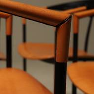 Set of 4 Post Modern Dining Chairs by Tetide Italy 1980s