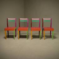 Rare “Dry” Dining Set by Massimo Morozzi for Giorgetti Matrix 1980s