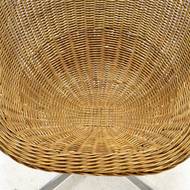 Rattan Lounge Chair by Dirk van Sliedregt for Gebr. Jonker, 1960s