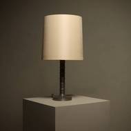 Pair of Bobbin Column Table Lamps in Tin by Harald Buchrucker 1960s