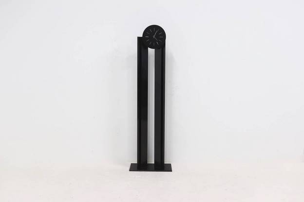 Large Post Modern Free Standing Floor Clock 1980s