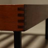 Mid-Century Minimalist Teak Daybed 1950s