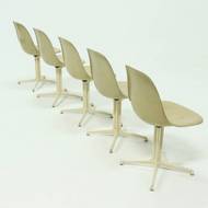 Set of 5 La Fonda Dining Chairs by Charles & Ray Eames for Vitra Herman Miller 1970s