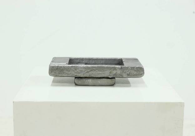 Brutalist Cast Aluminium Ashtray Willy Ceysens 1960s