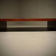 Large Bamboo Coffee Table in the Style of Axel Vervoordt 1980s