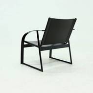Post Modern Saddle Leather and Steel Lounge Chair 1980s