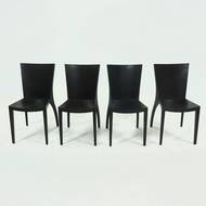 Set of 4 Dining Chairs Model Milano by Danilo Silvestrin for Gunther Lambert 1980s